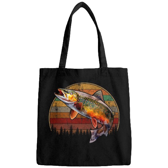 Fishing Fun Speckled Brook trout vintages Fishing Bags