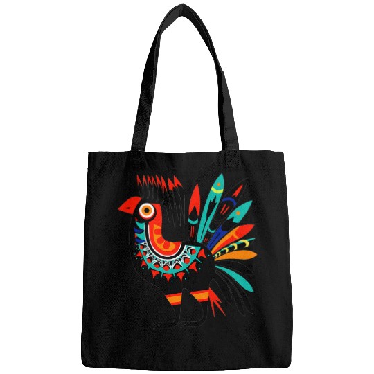 Chicken Pet Native American Pacific Northwest Coast Art Mythical Rooster Bags