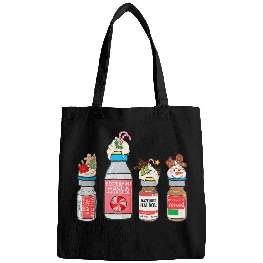 nurses Job Christmas Peppermint Mocha Propofol nurses Crew Holiday Pj Bags
