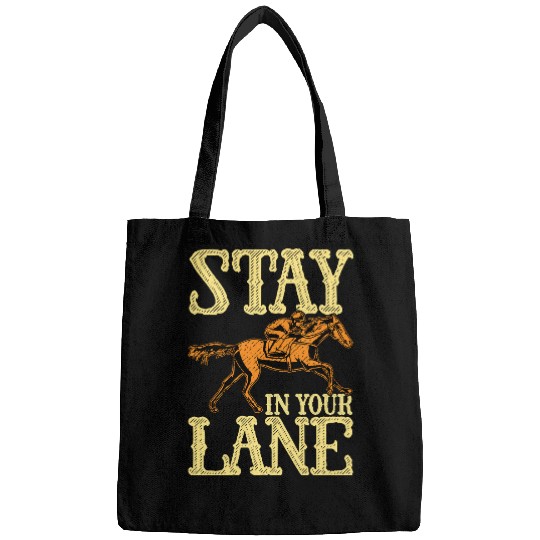 Horse Pet Cute Stay In Your Lane Horseriding Racing Horse Rider Bags