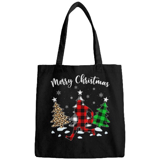 Sport Rugby Leopard buffalo plaids Rugby Player Christmas Pajama Bags