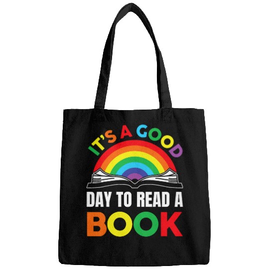 Book Fun Rainbow Reading It s a Good Day to Read a Book Teacher Bags