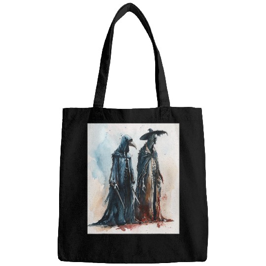 bests Friend Grim Reaper and Plague Doctor Healing Duo Art Bags