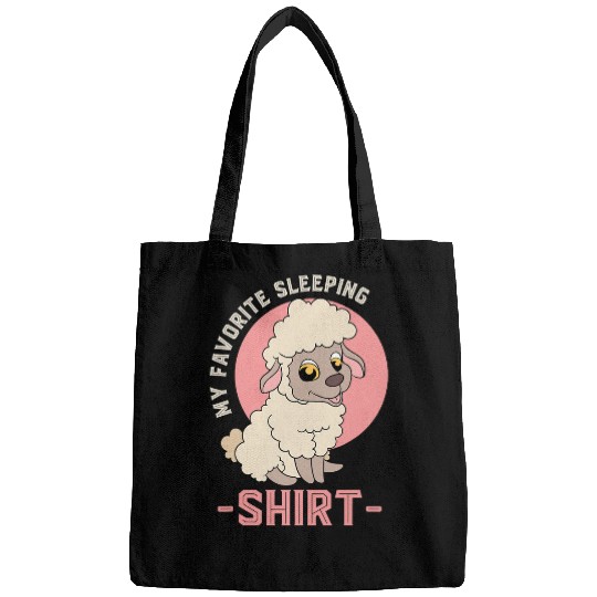Sheep Pet My Favorite Sleeping Cute Lamb Farm Animal Bags