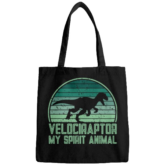 Dinosaur Pet Velociraptor Is My Spirit Animal Dinosaur Lover vintages Bags