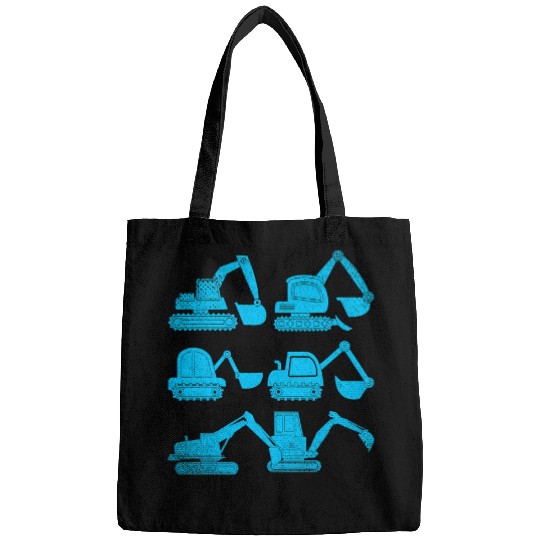 Excavator Fun Kids Toddlers Construction Work Digger Bags