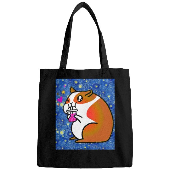 Hamster Pet Starry Night Kawaii Bubble Tea Hamster Bags