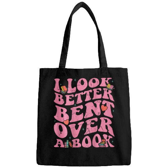Book Fun I Look Better Bent Over A Book Retro Groovy Reading Books Bags