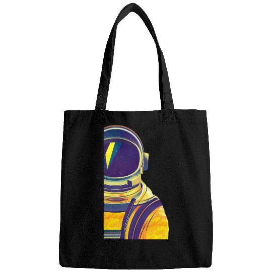Astronaut Job Space Helmet Man Reflective Visor Orange Gift Idea Bags