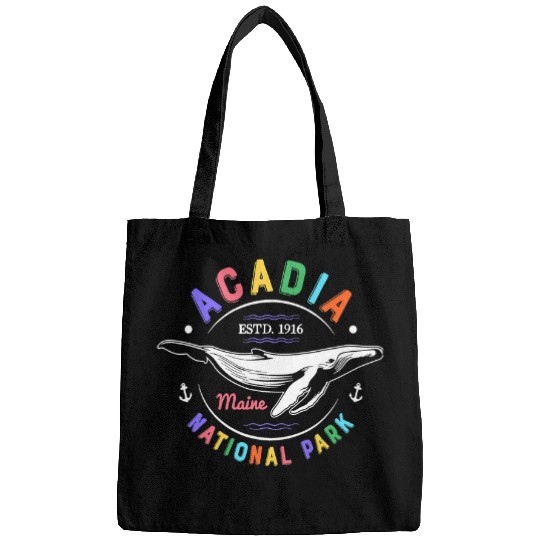 Whale Pet Acadia National Park Maine Vintage Whale Watching Bags