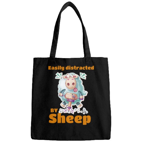 Goats Pet Easily Distracted By Sheep Farm Goats Livestock Lamb Farmer Bags