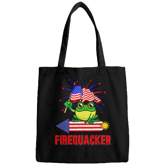 Frog Pet Funny Fourth of July USA Firequacker Bags