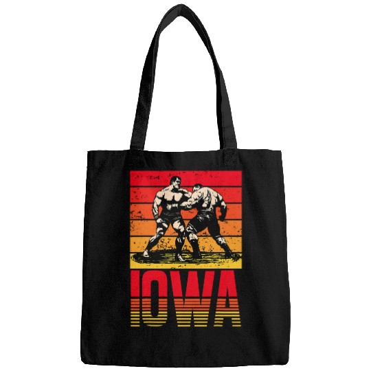 Sport Wrestling Iowa Wrestling Retro vintages State Wrestling Bags