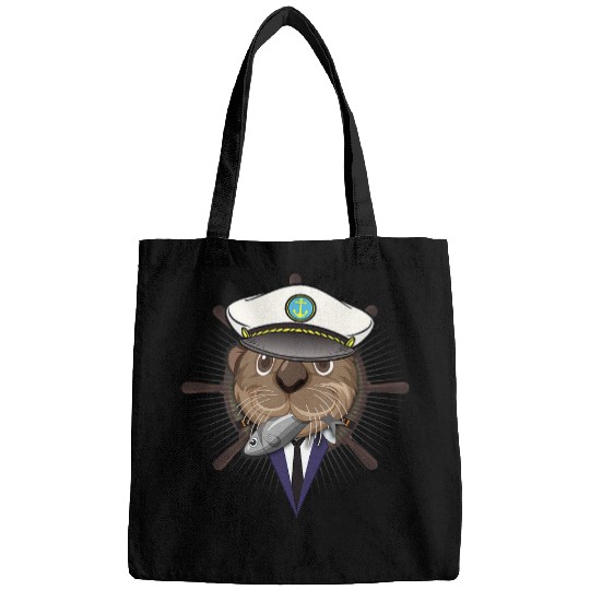 Otter Pet Otter Sailing Lover Boat Captain Wildlife Animal Bags