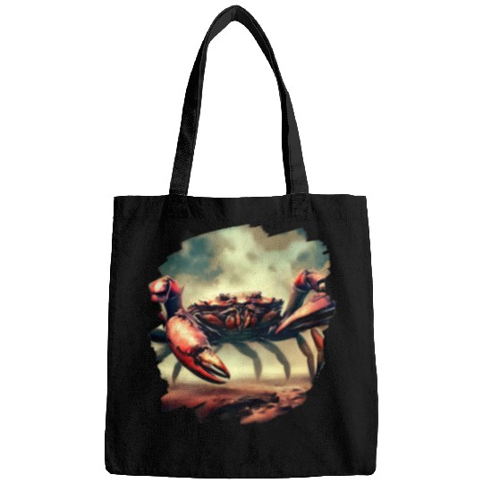 Fishing Fun Crabs Giant Crab Art Crabs Seafood Crabmeat Ocean Fishing Bags