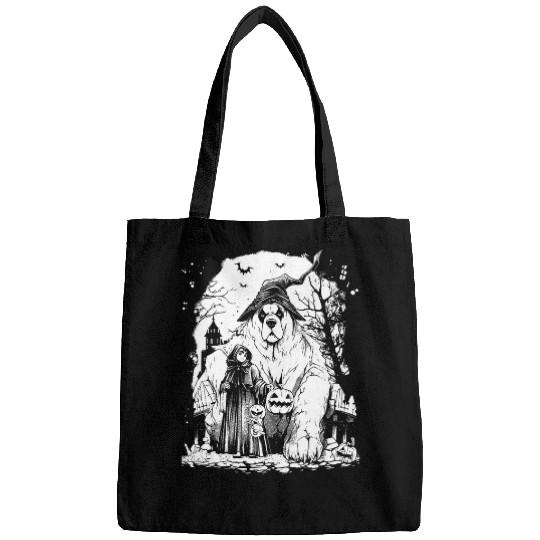 Saint Bernard Pet Spooky For Moonlight Halloween Bags