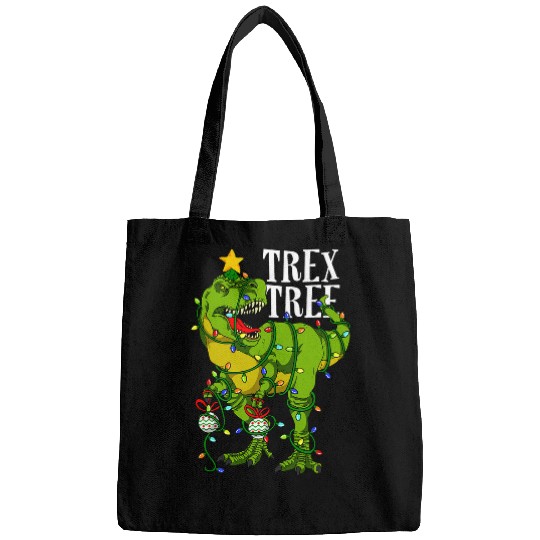 Dinosaur Pet Tree rexs With Christmas Balls And Lighting Bags
