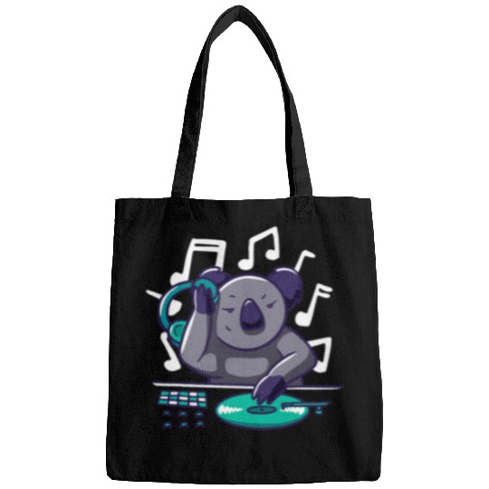 Koala Pet DJ Jockey Disc Spin Table Illustration Music Bags