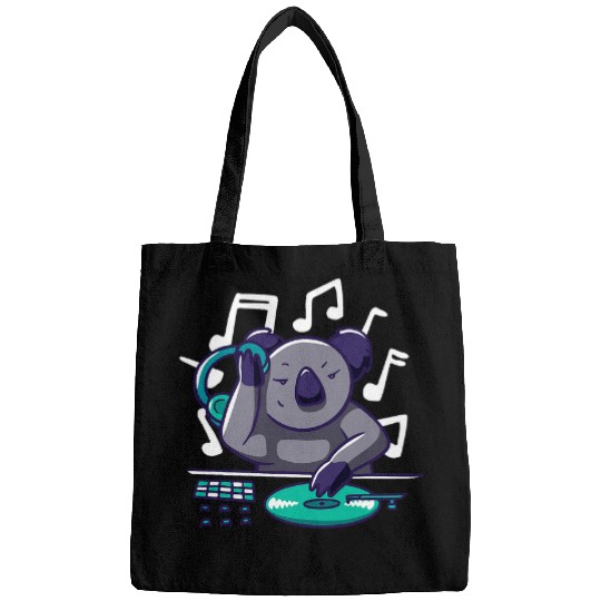 Koala Pet DJ Jockey Disc Spin Table Illustration Music Bags
