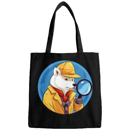 Samoyed Pet Detective Funny Dog Mystery Bags