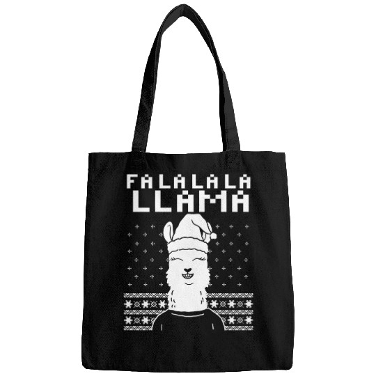Llama Pet FA La La Llama  xmass Funny Ugly Christmas Bags