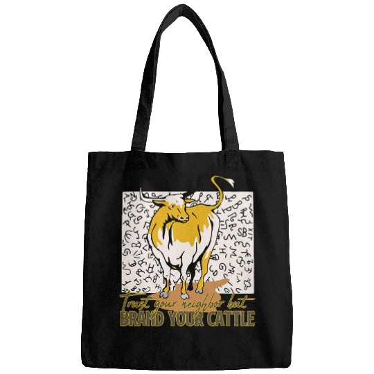Cow Pet Trust Your Neighbor Brand Your Cattle Farm Animals Bags