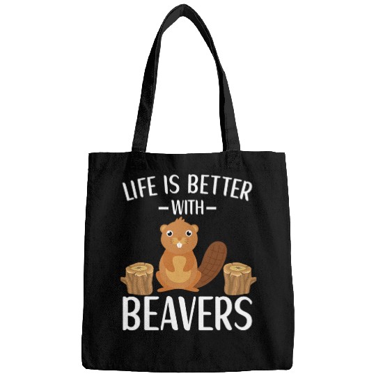 Beaver Pet Life Is Better With Beavers Beaver Humor Apparel Lover Kids Bags