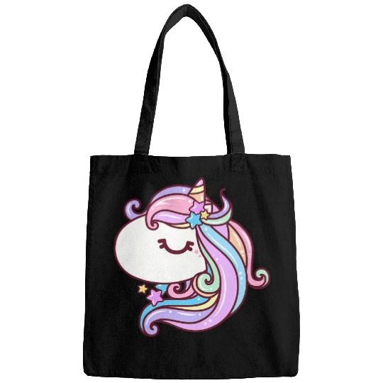 Unicorn Pet Stars Pastel Rainbow Kawaii Unicorn Face Kids Bags