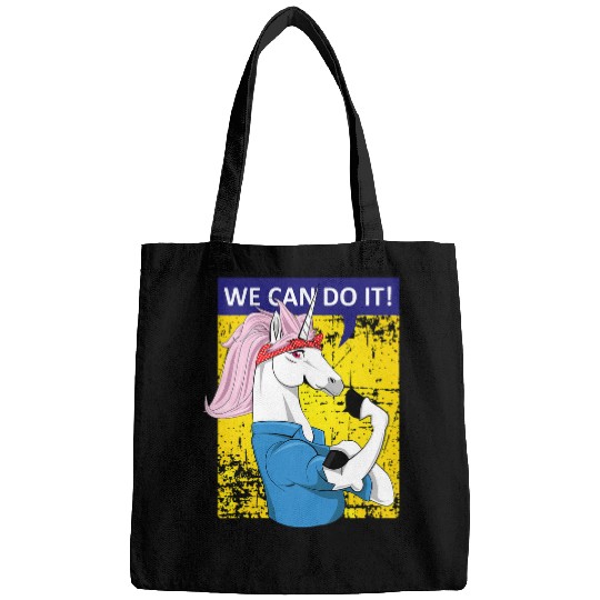 Unicorn Pet We can do it Rosie the Riveter Unicorn Gifts Bags