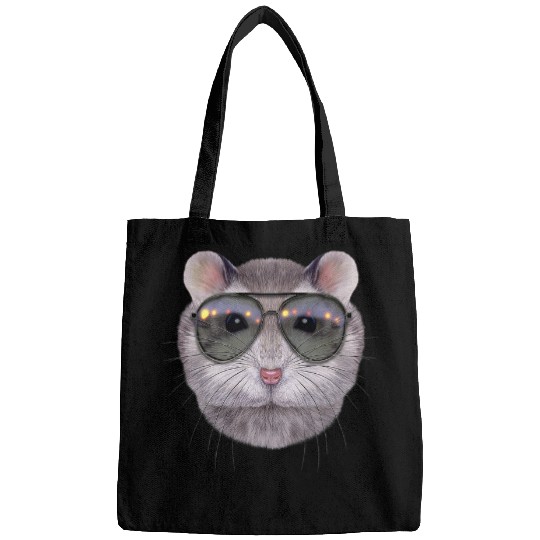 Hamster Pet Sapphire Dwarf Hamster Wear Swag Aviator Sunglass Bags