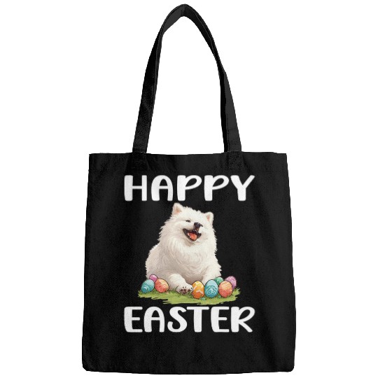 Samoyed Pet dog Dog Breed Happy Easter Men Women Kids Bags