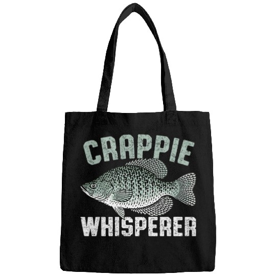 Fishing Fun Crappie Whisperer Funny Freshwater Crappie Fishing Lover Bags