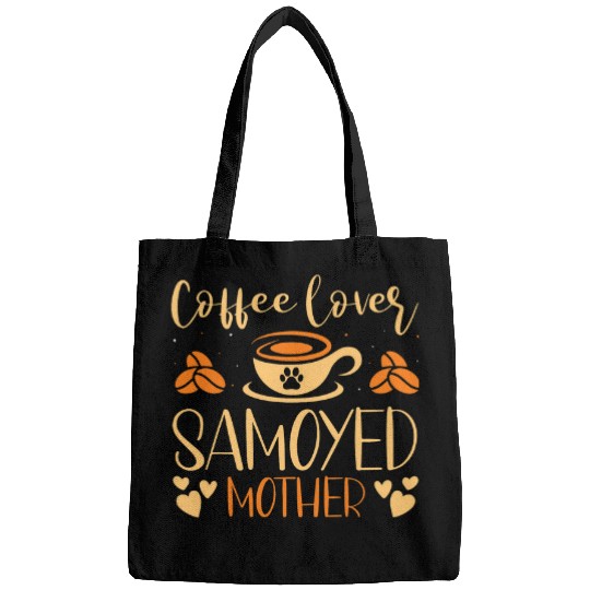 Samoyed Pet Coffee Lover Samoyed Mother Latte Espresso Fur Parent Puns Bags