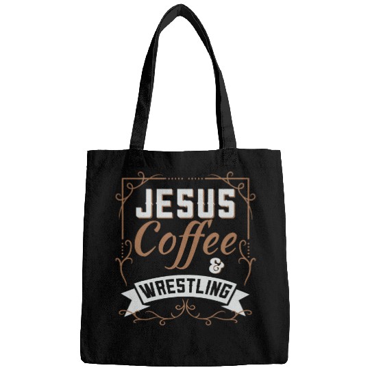 Sport Wrestling Jesus Coffee Wrestling For Jesus And Wrestling Lovers Bags