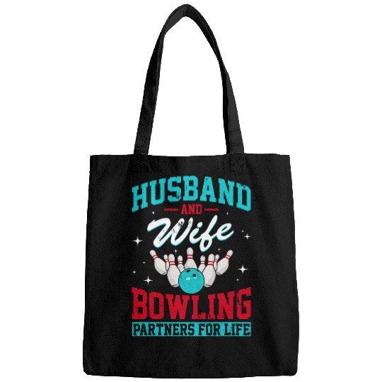 Sport Bowling Husband And Wife Bowling Partners For Life Funny Bags