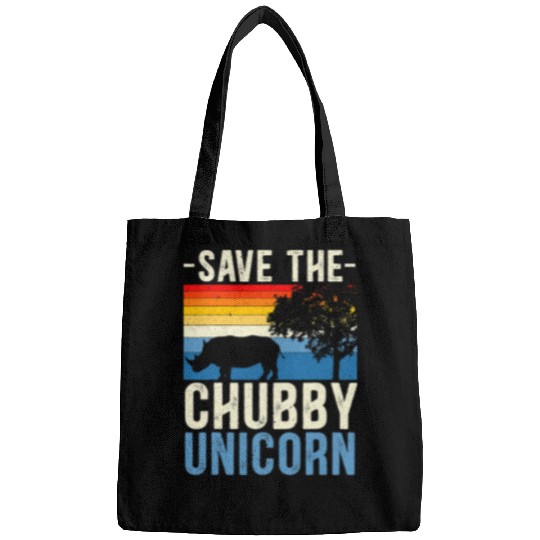Rhino Pet Save The Chubby Unicorns Rhinoceros Rhino Animal Rights Bags