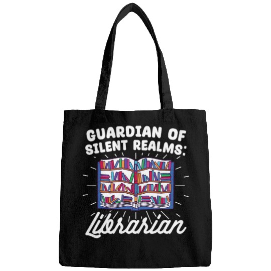 Guardian Of Silent Realms Librarian Education Literature Bags