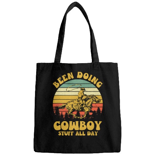 Horse Pet vintages Western Horse Riding Been Doing Cowboy Stuff All Bags