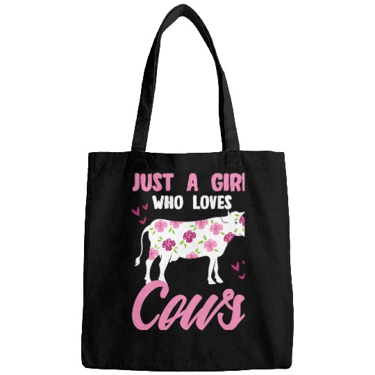 Cow Pet Girl Likes Cows Farming Tractor Agriculture Bags