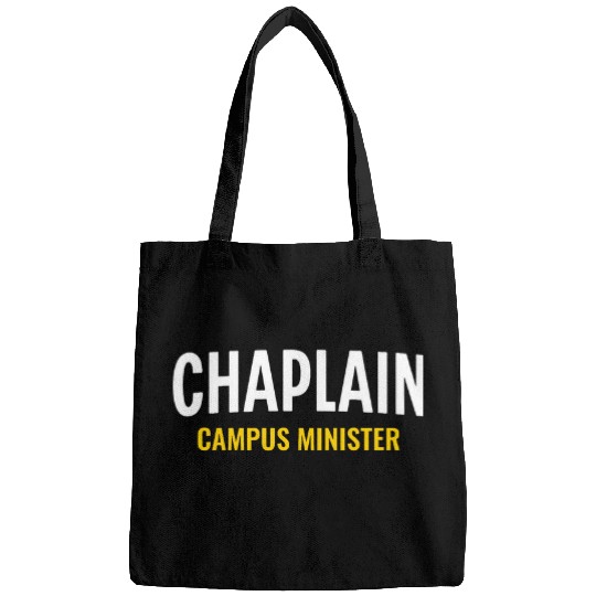 Chaplain Campus Minister Pastor White Yellow Bags