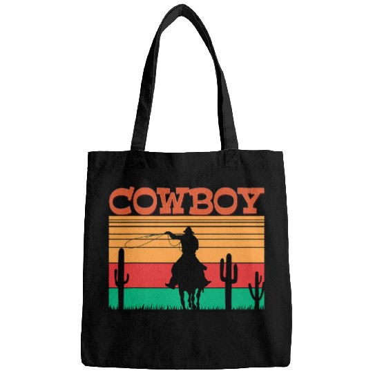 Horse Pet Kids Western Cowboy Rodeo Horse Retro vintages Roping Cowboy Bags