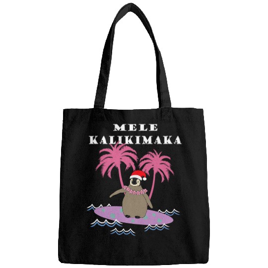 Penguin Pet Mele Kalikimaka Baby Penguin Surfer Hawaii Bags