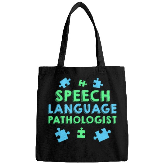 Autism Puzzle Speech Pathology Therapy Art Autism Awareness Month Bags