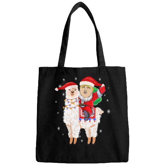 Llama Pet Make Christmas Great Again Santa Trump Ride Llama xmass Party Bags