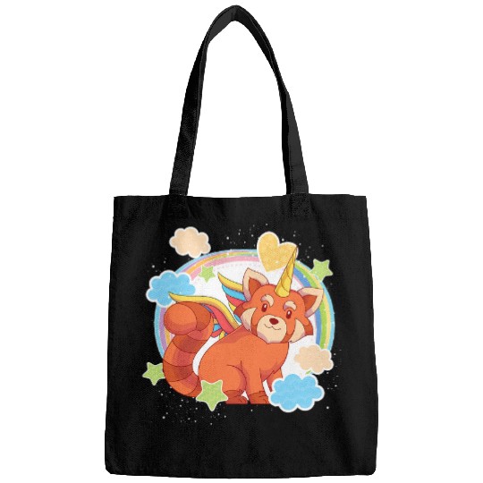 Unicorn Pet Magical Animal Cute Animal Red Pandacorn Unicorn Red Panda Bags