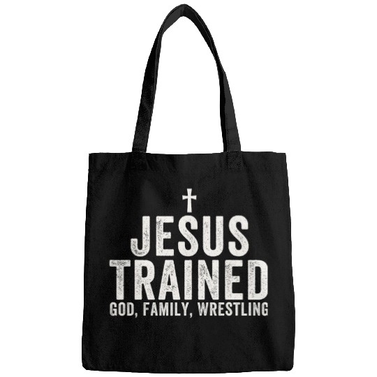 Sport Wrestling Jesus Trained God Family Wrestling Christian Wrestling Bags