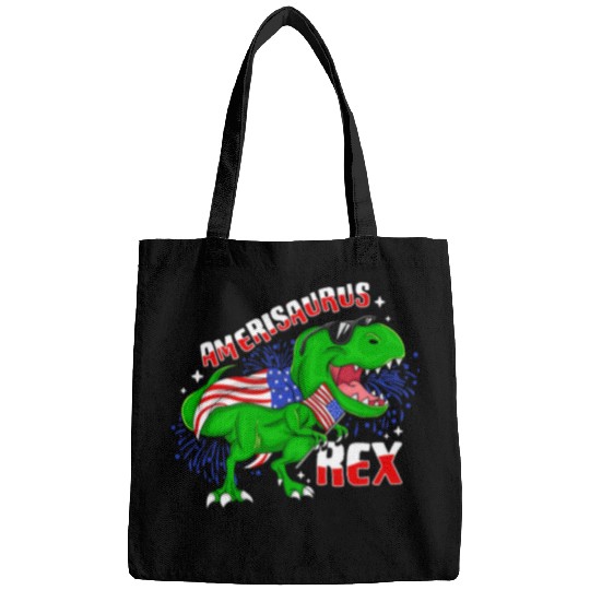 Dinosaur Pet amerisaurus rexs design for 4th July Bags