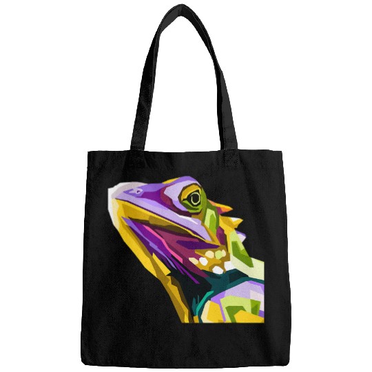 Chameleon Pet Pop Art Bags