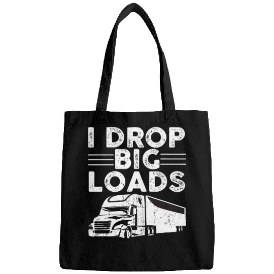 Truck Fun For Men Women Semi Truck Driver Lover Bags