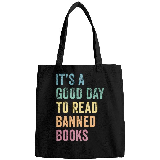 Book Fun Retro It s A Good Day To Read Banned Books Book Lover Bags